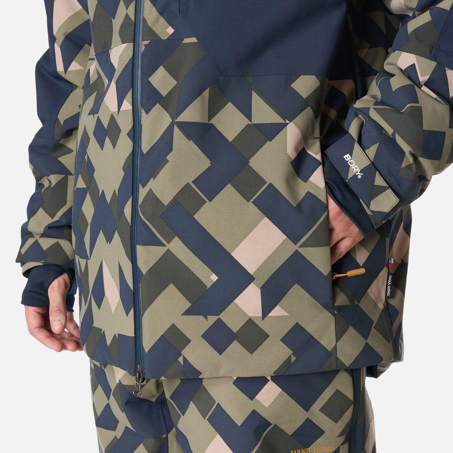 Chaqueta Hombre Yeti Print Verde Oliva Haka Honu I26-7