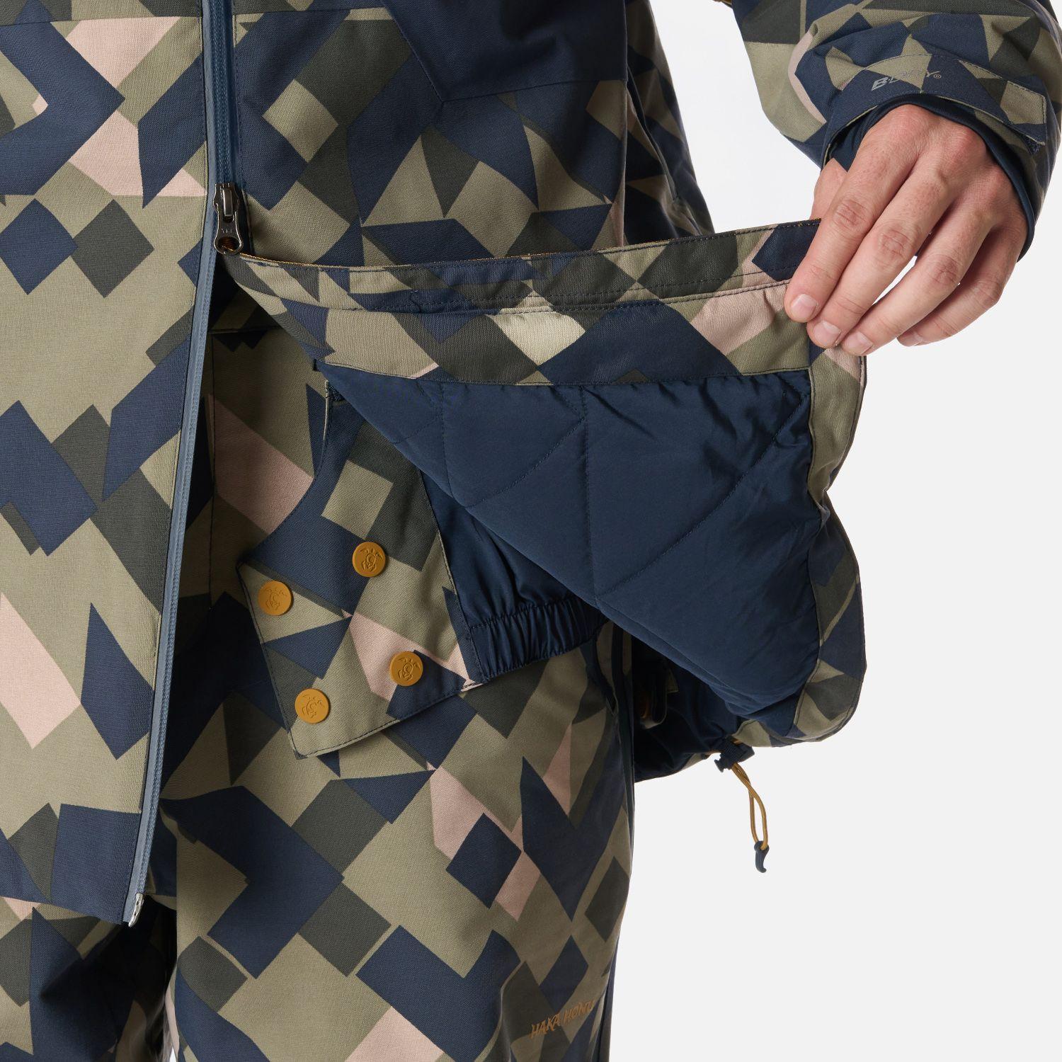 Chaqueta Hombre Yeti Print Verde Oliva Haka Honu I26-8