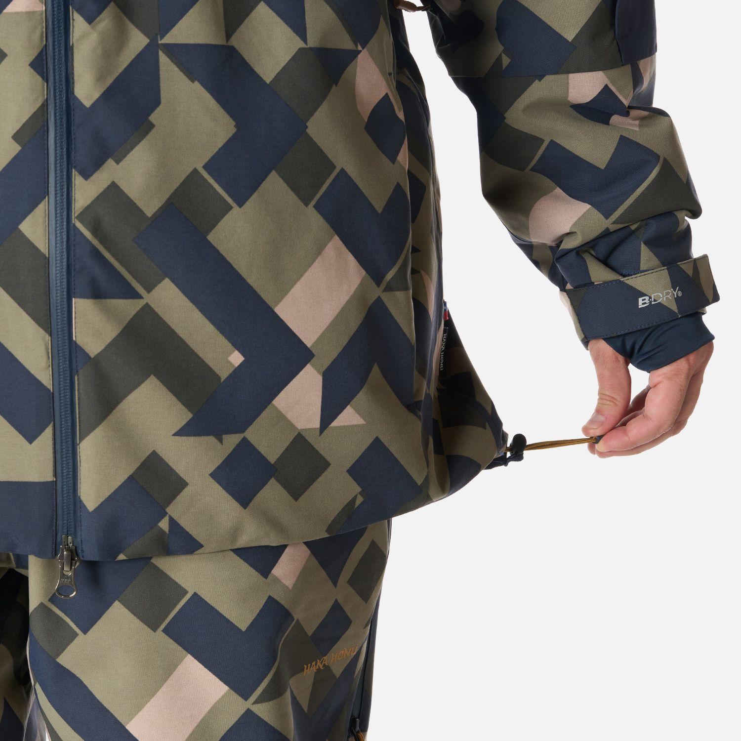 Chaqueta Hombre Yeti Print Verde Oliva Haka Honu I26-9