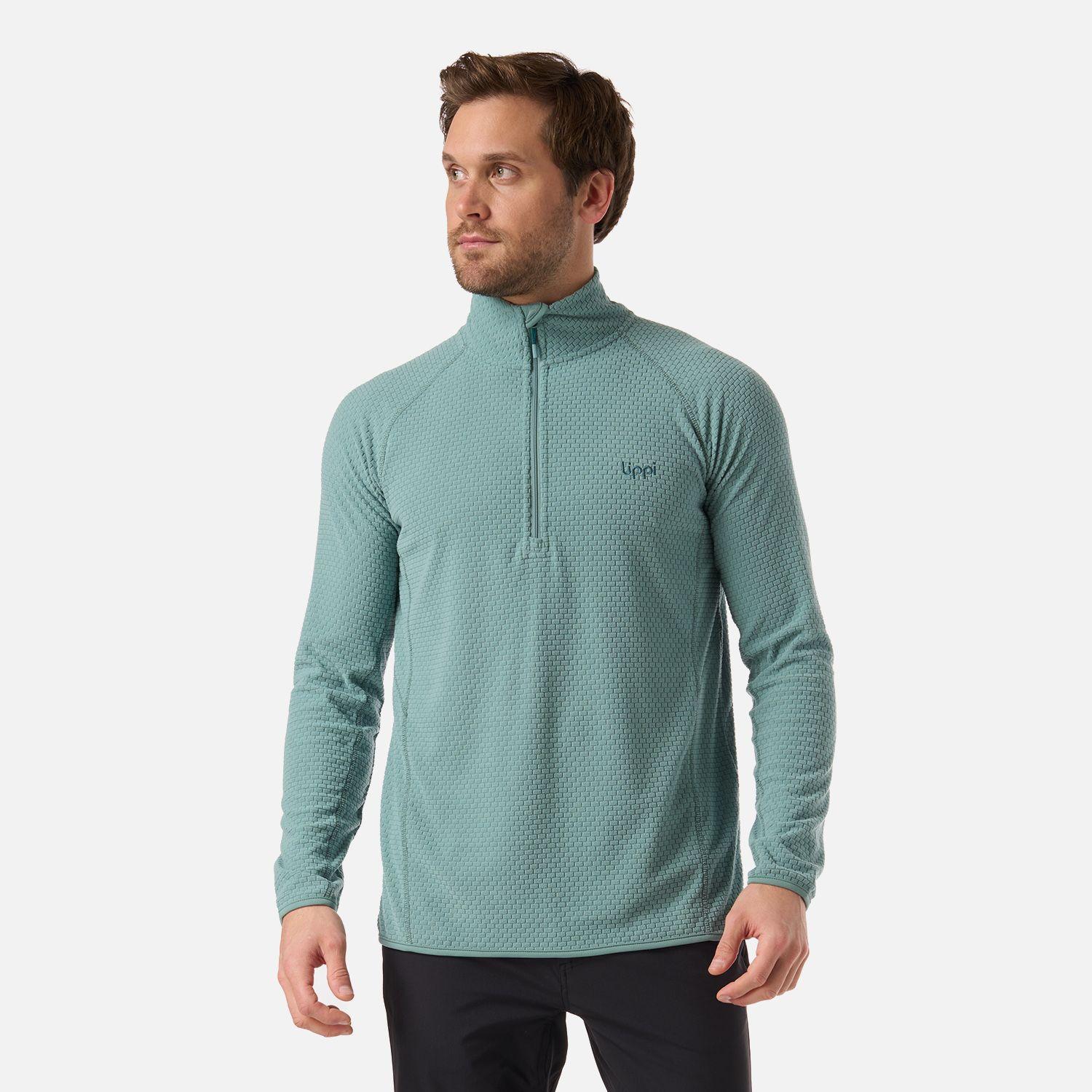 Polerón Hombre Jacaranda Nano-F 1/4 Zip Turquesa Lippi V26-0