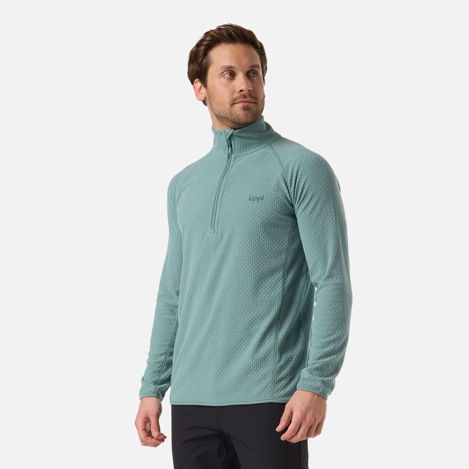 Polerón Hombre Jacaranda Nano-F 1/4 Zip Turquesa Lippi V26-1