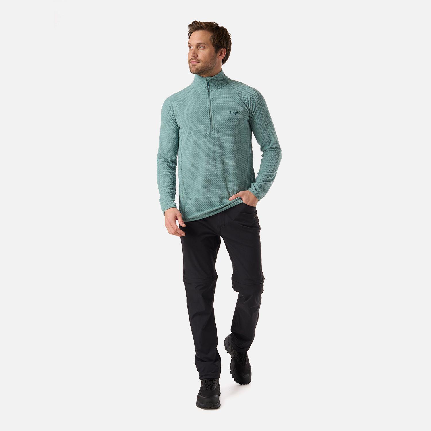 Polerón Hombre Jacaranda Nano-F 1/4 Zip Turquesa Lippi V26-4