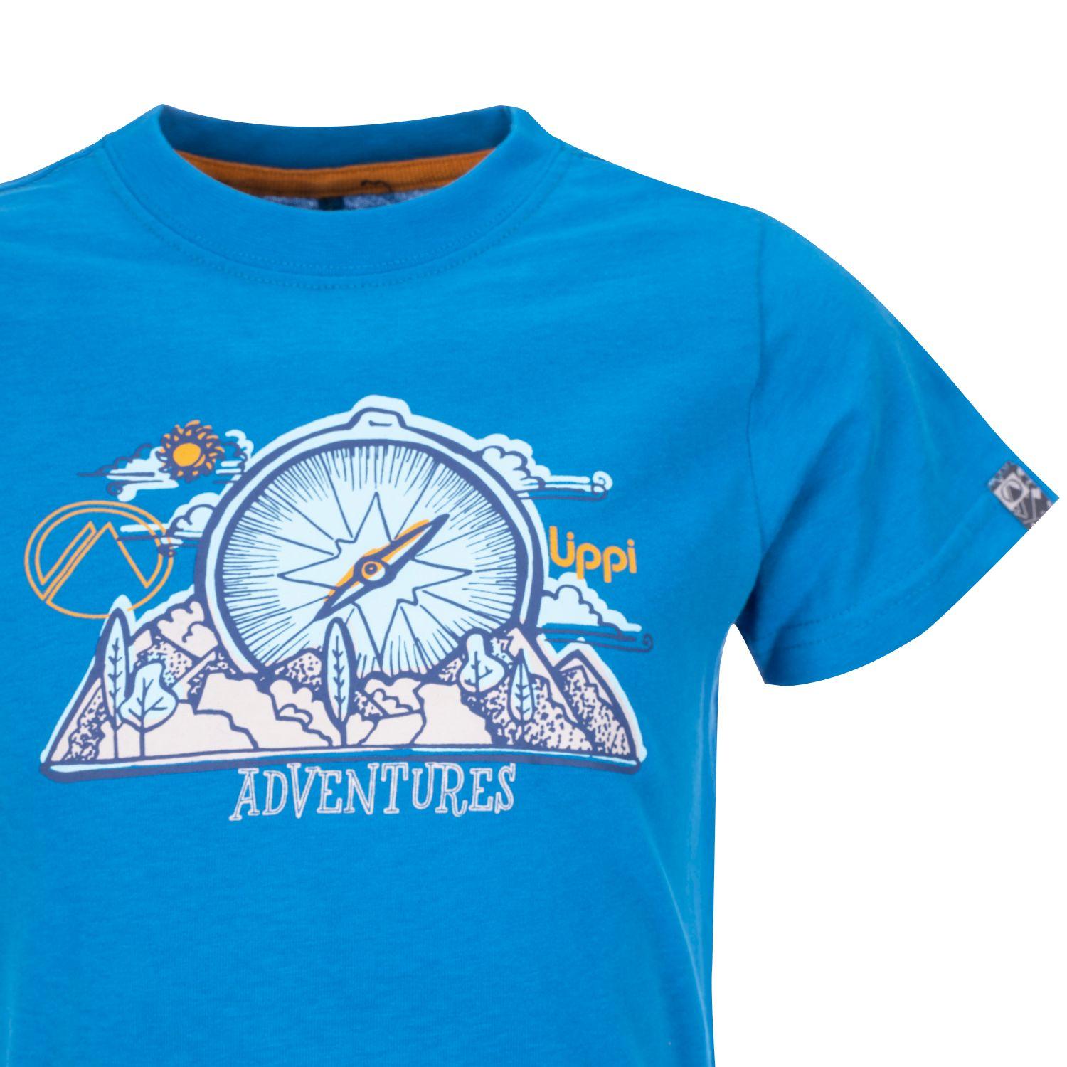 Polera Niño Adventure Cotton T-Shirt Calipso Oscuro Lippi-3