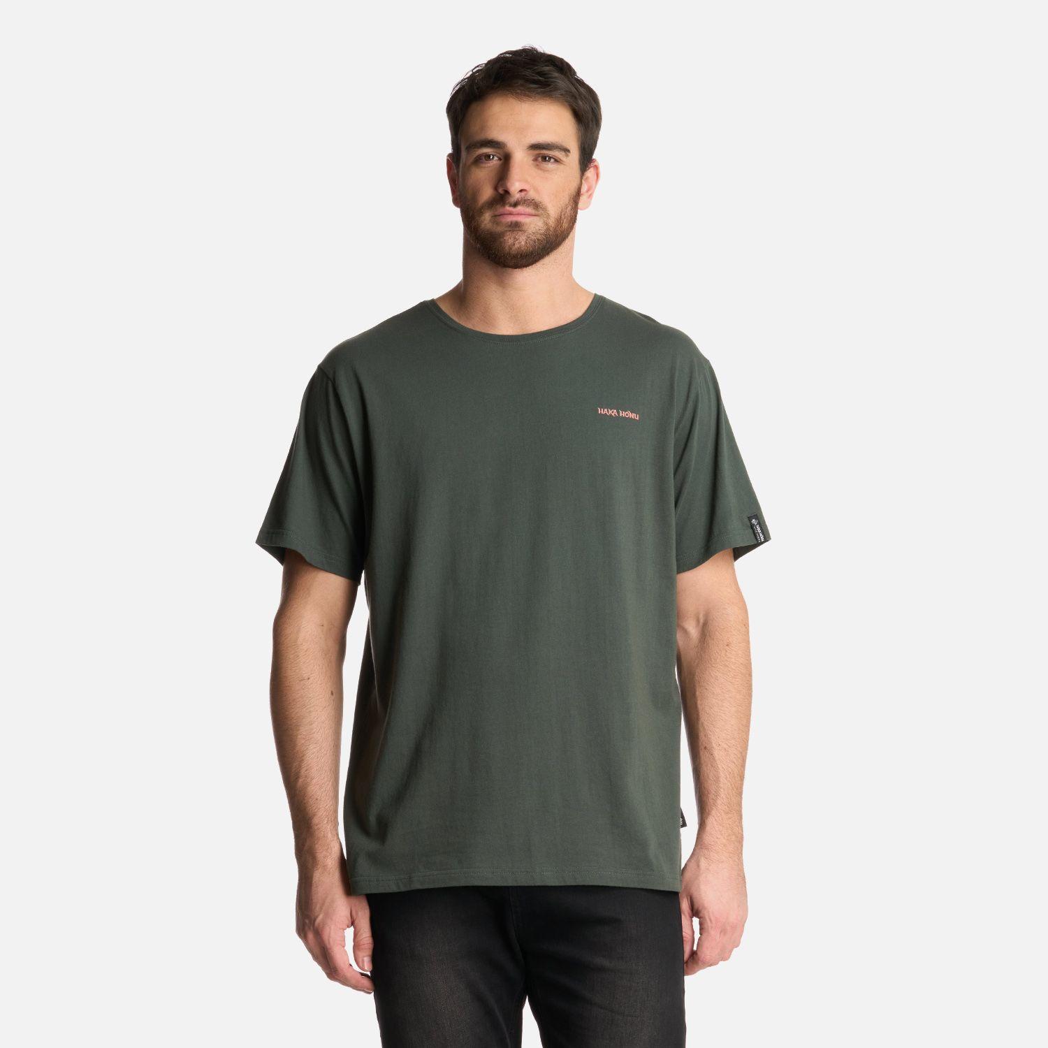 Polera Hombre Haka Verde Militar Haka Honu-0