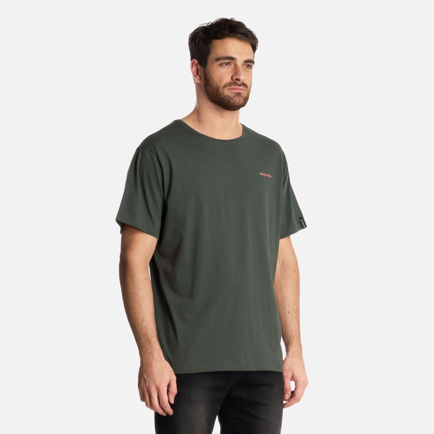 Polera Hombre Haka Verde Militar Haka Honu-1