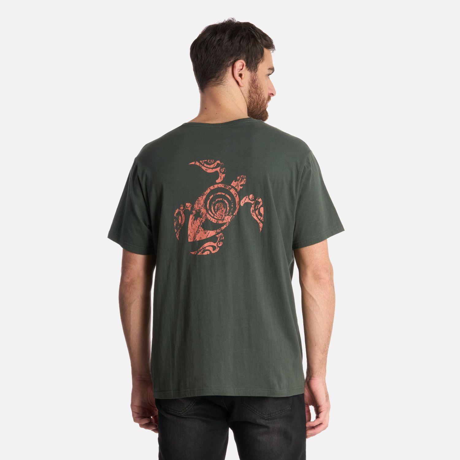 Polera Hombre Haka Verde Militar Haka Honu-2