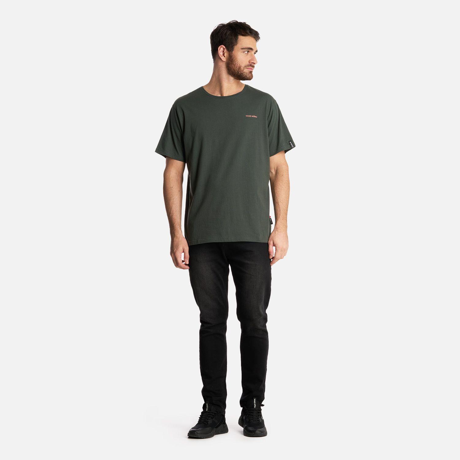 Polera Hombre Haka Verde Militar Haka Honu-4