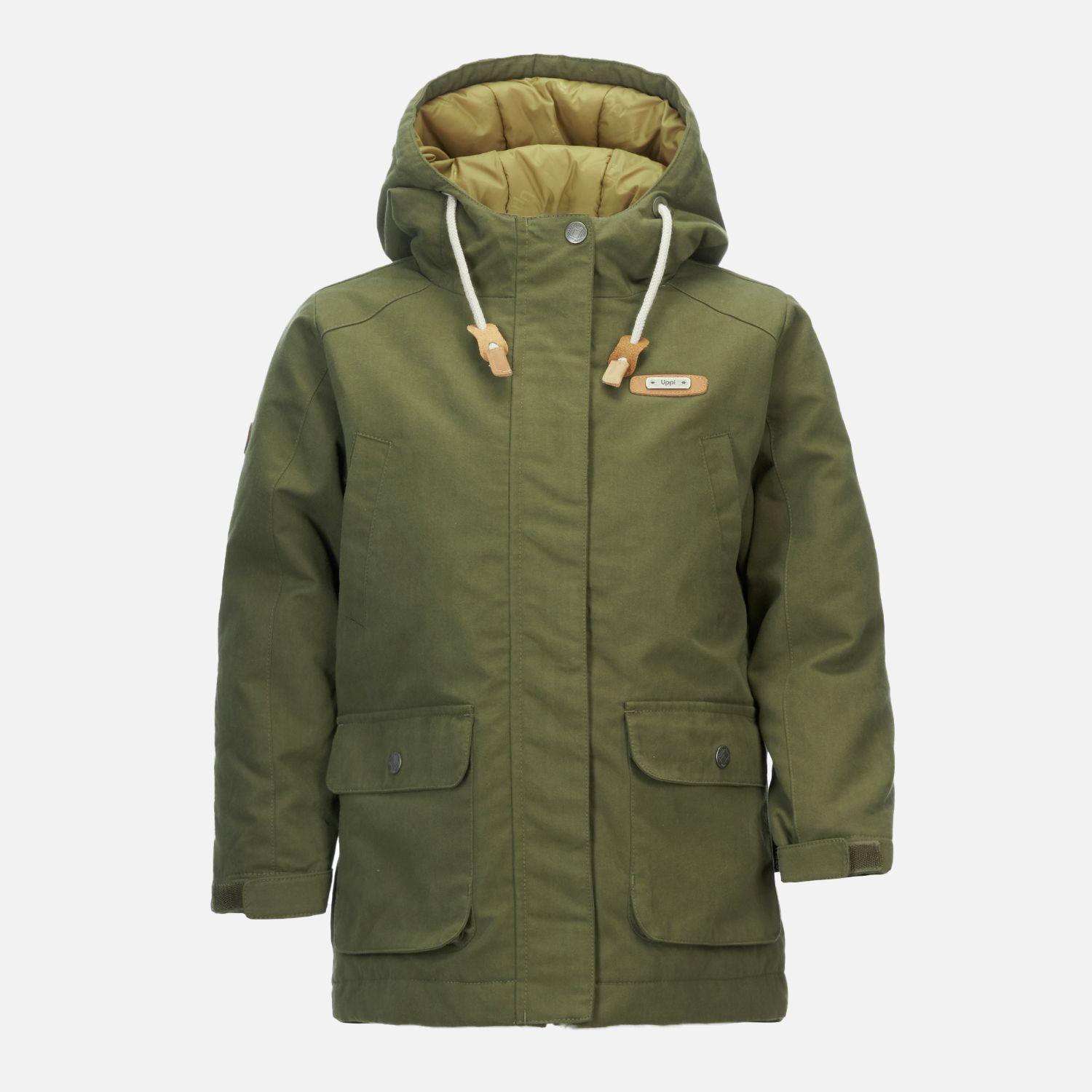 Chaqueta Niño Peumo Canvas Hoody Jacket Oliva Oscuro Lippi-0