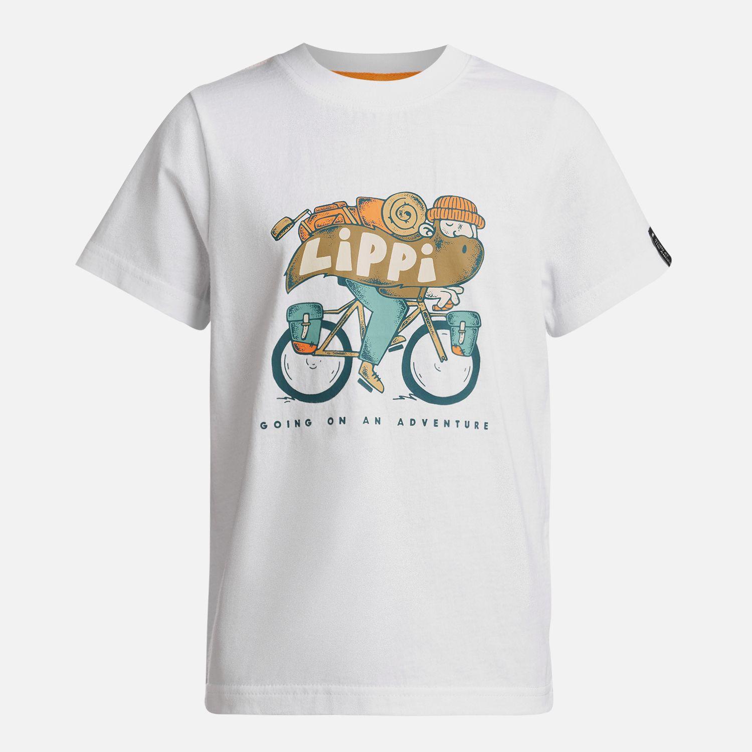 Polera Niño Adventure Ride T-Shirt Blanco Lippi-0
