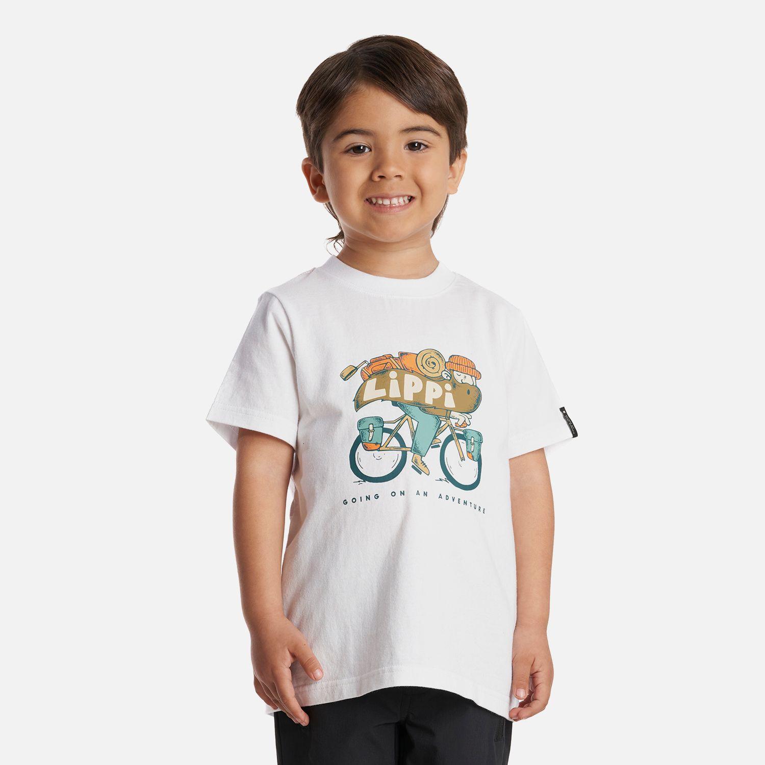 Polera Niño Adventure Ride T-Shirt Blanco Lippi-1