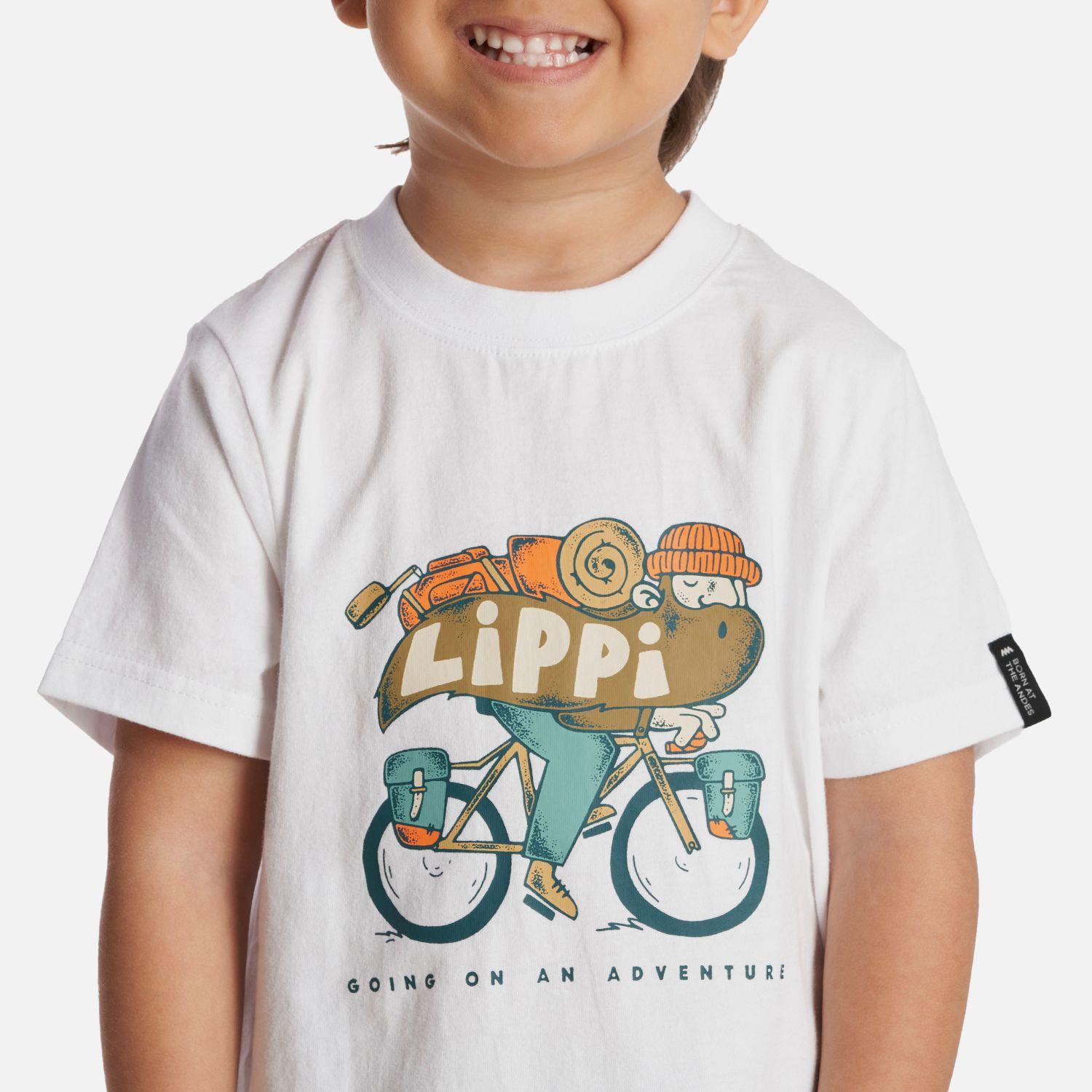Polera Niño Adventure Ride T-Shirt Blanco Lippi-4