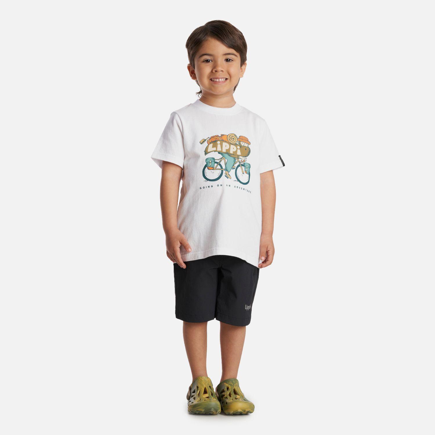 Polera Niño Adventure Ride T-Shirt Blanco Lippi-5