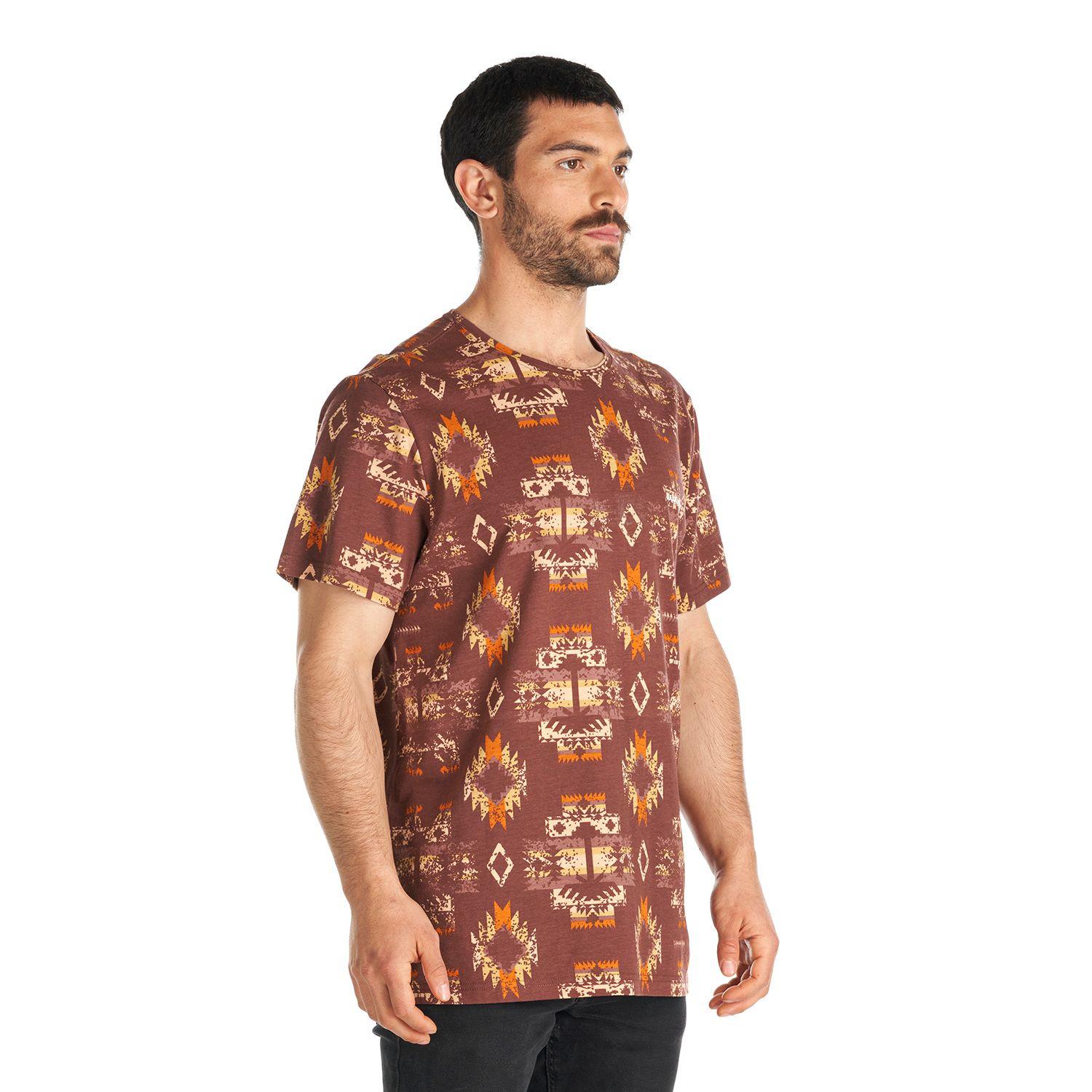 Polera Hombre Azteca Terracota Haka Honu-2