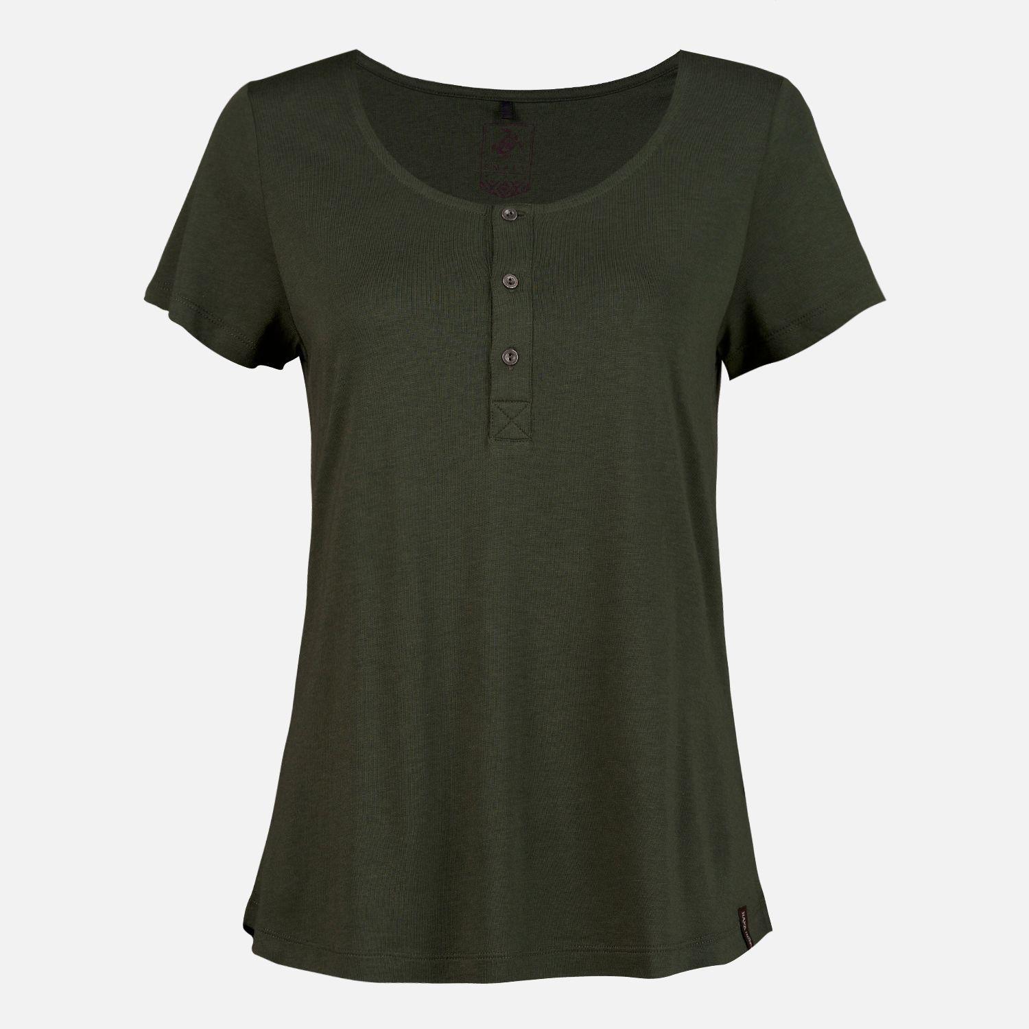 Polera Mujer Mamboo Verde Militar Haka Honu-0
