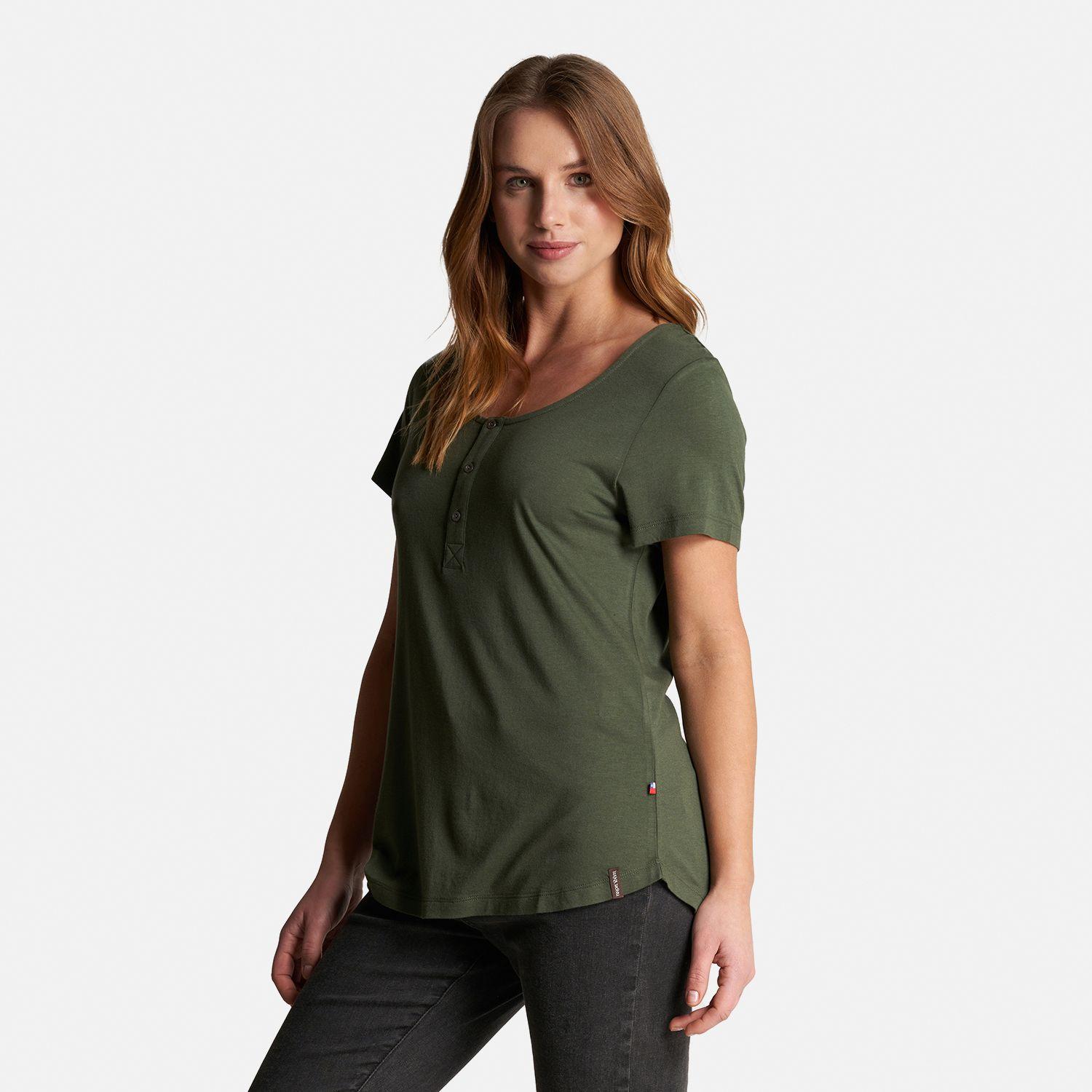 Polera Mujer Mamboo Verde Militar Haka Honu-2