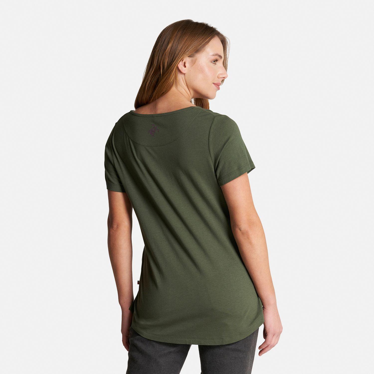 Polera Mujer Mamboo Verde Militar Haka Honu-3