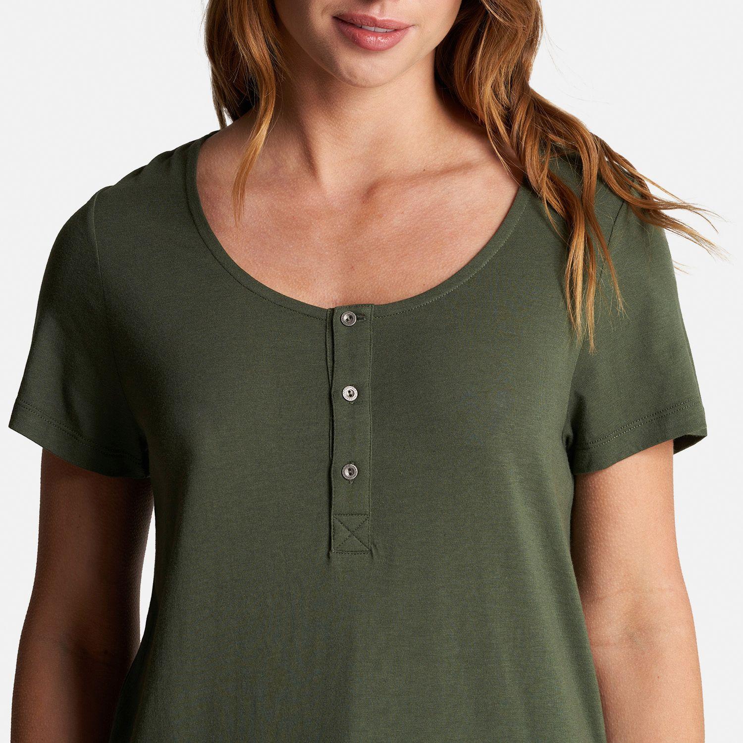 Polera Mujer Mamboo Verde Militar Haka Honu-4