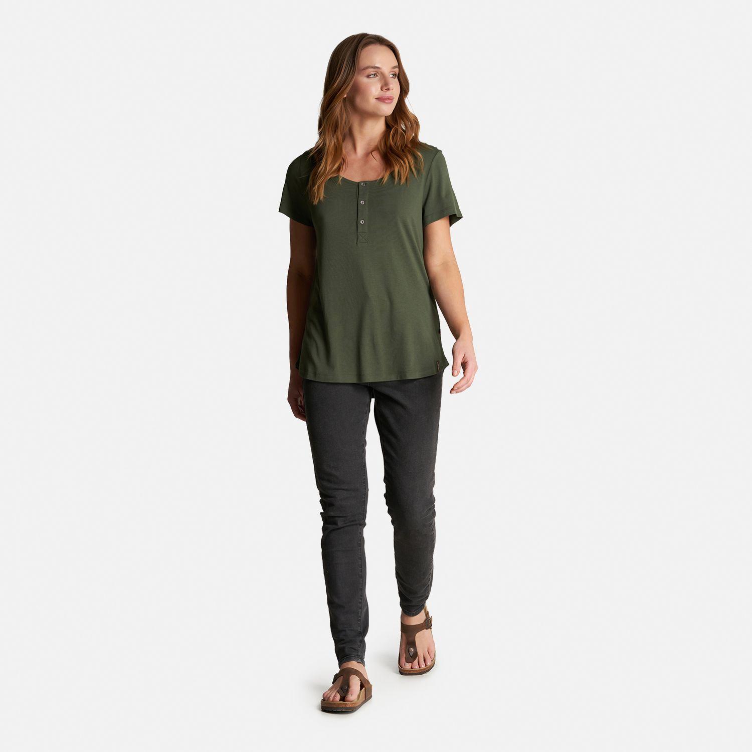 Polera Mujer Mamboo Verde Militar Haka Honu-6