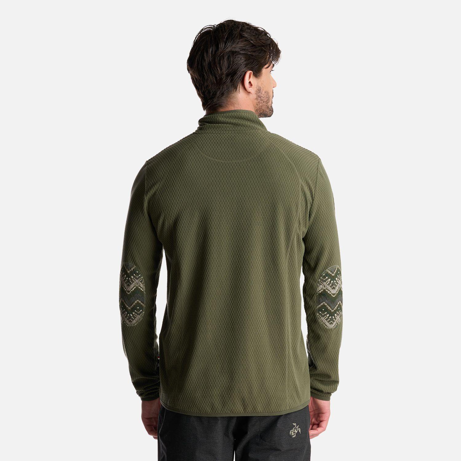 Poleron Hombre Taina Verde Grisaceo Haka Honu-3