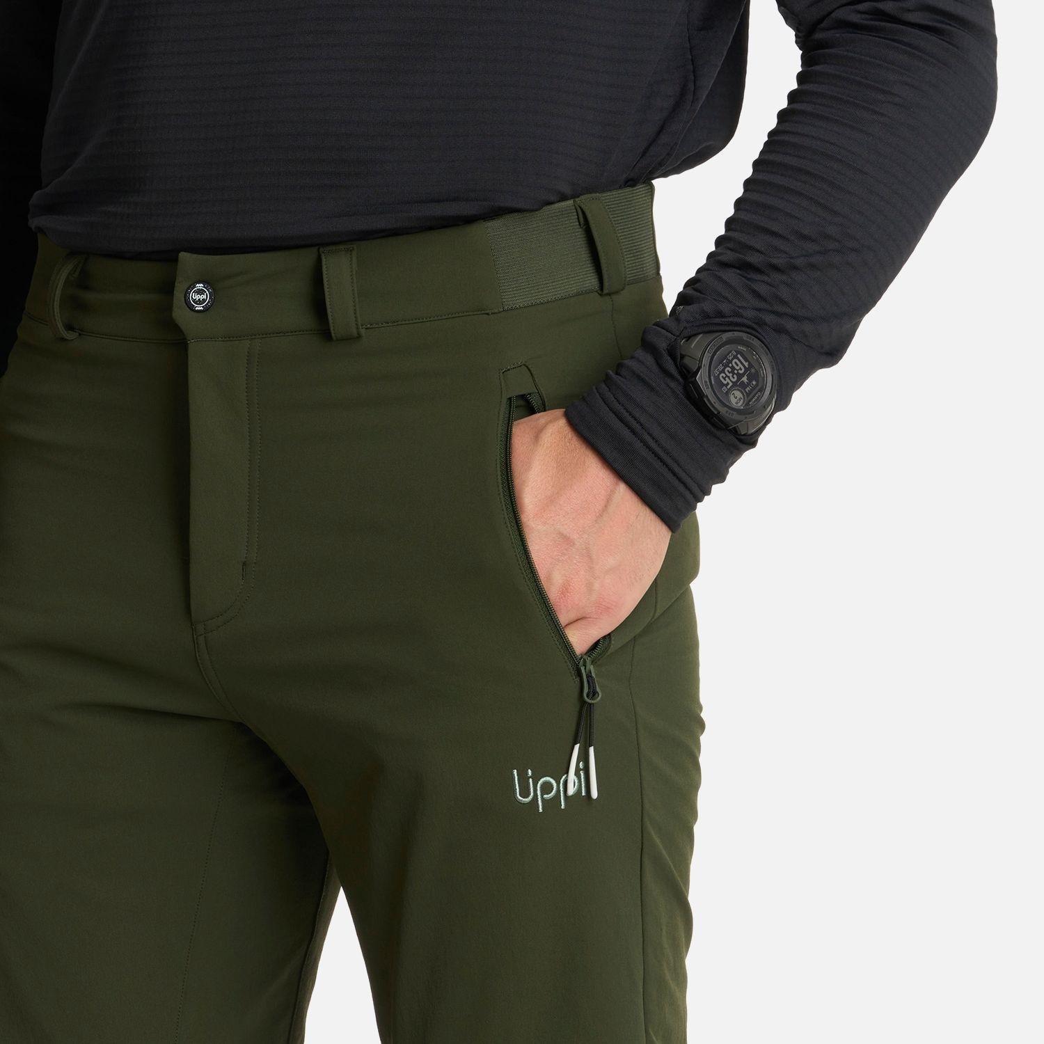 Pantalón Hombre Shelter Softshell Verde Militar Lippi I25-3