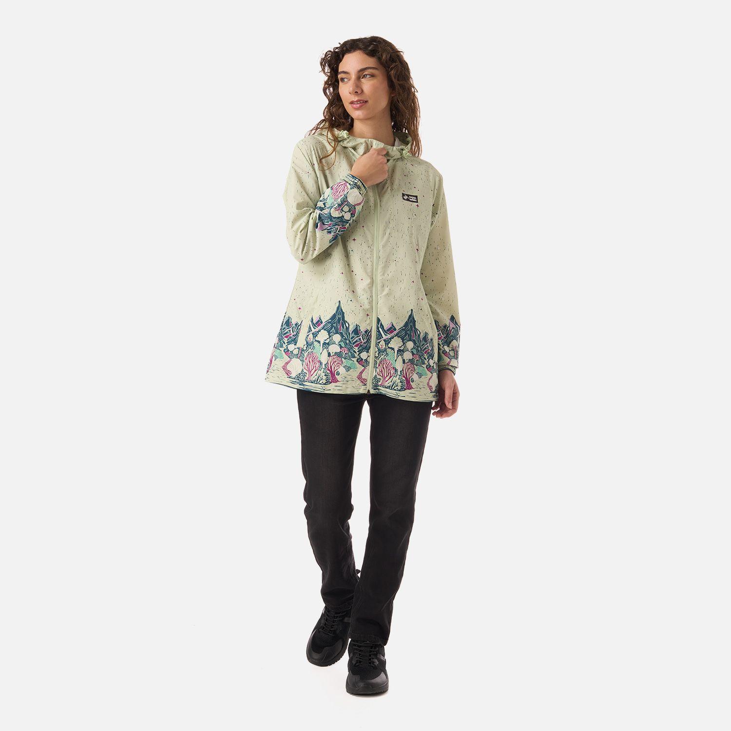 Chaqueta Mujer Aperrao Print Menta Haka Honu V26-5