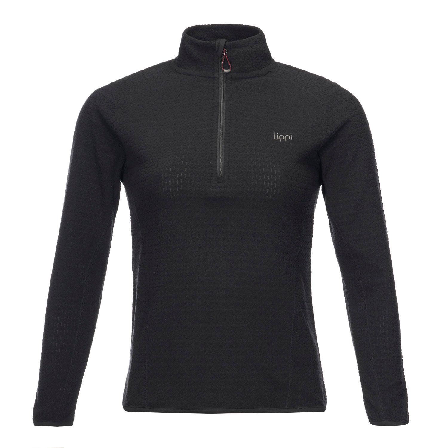 Poleron Teen Girl Mild Nano-F 14 Zip Negro Lippi V22-0