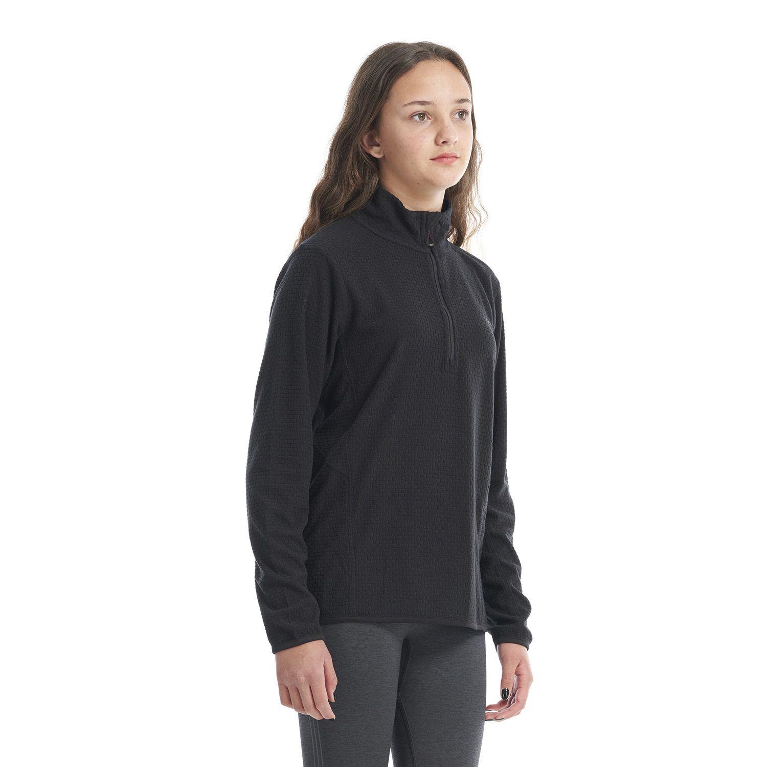 Poleron Teen Girl Mild Nano-F 14 Zip Negro Lippi V22-2