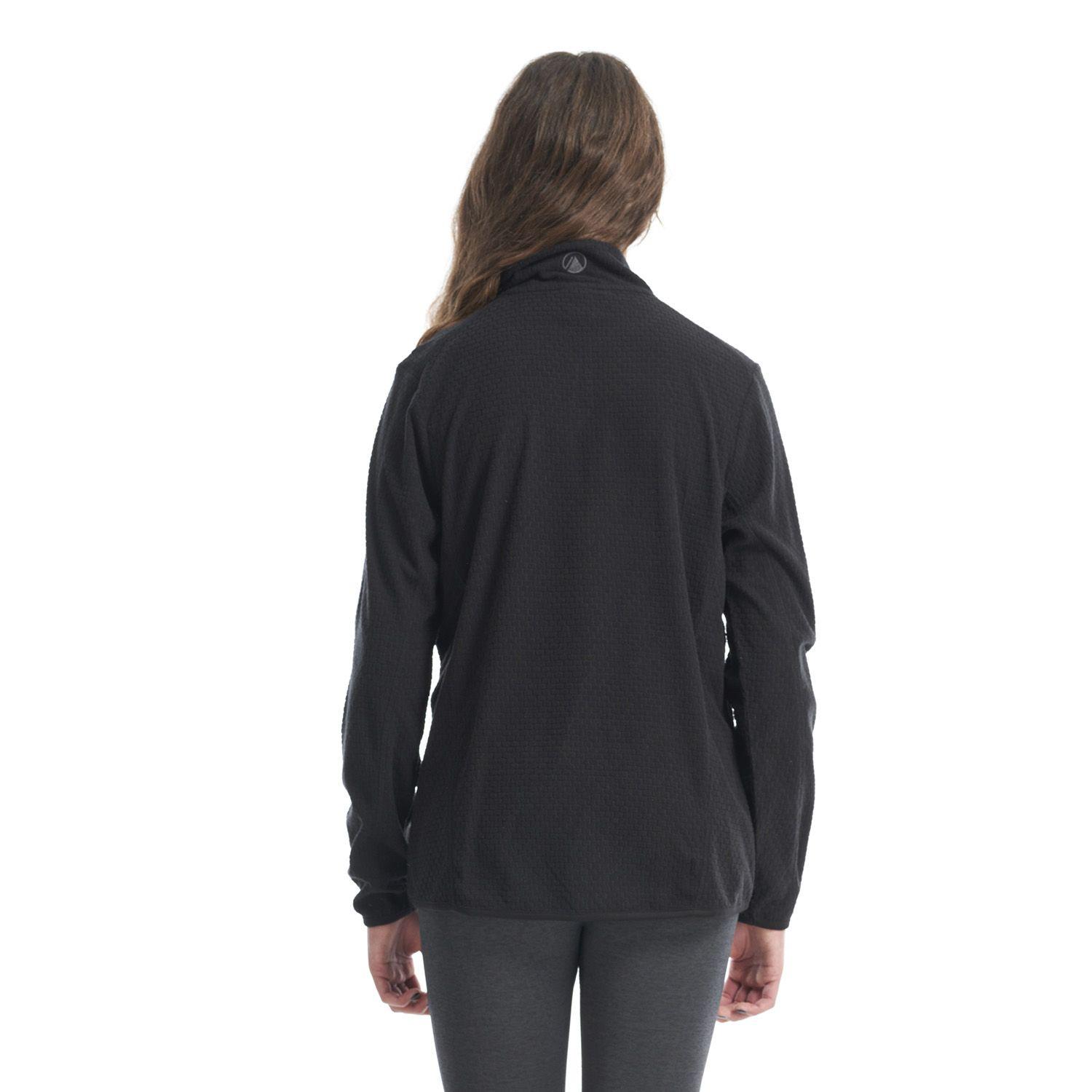 Poleron Teen Girl Mild Nano-F 14 Zip Negro Lippi V22-3