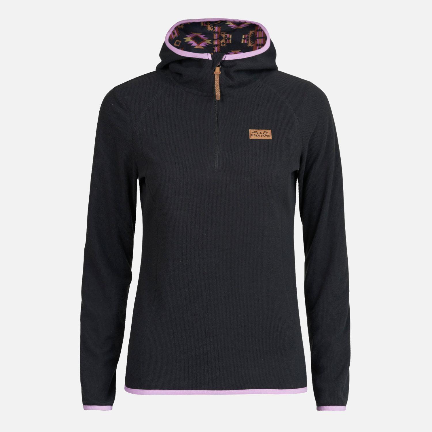 Poleron Mujer Taina Nui Negro Haka Honu V23-0