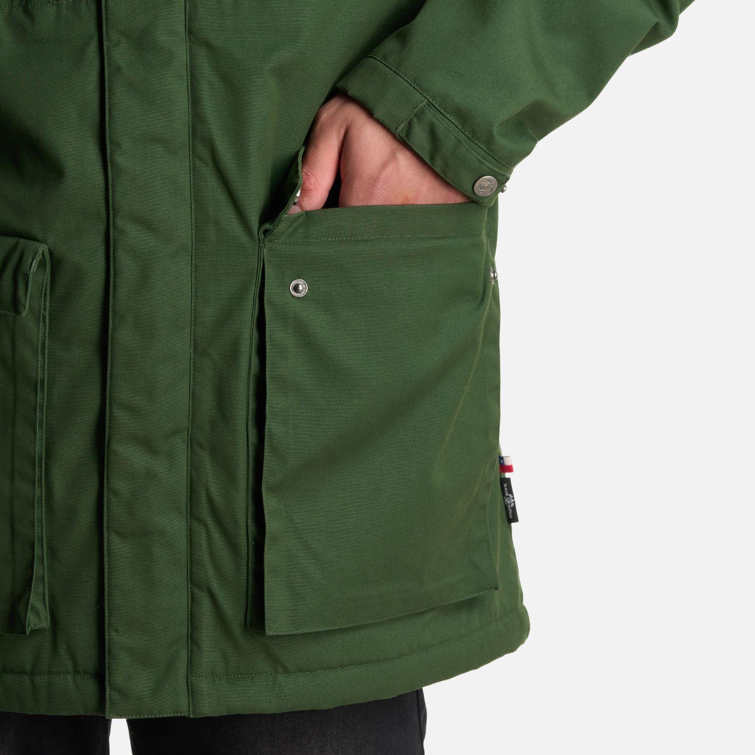 Chaqueta Hombre Valle Invernal Verde Militar Haka Honu-6