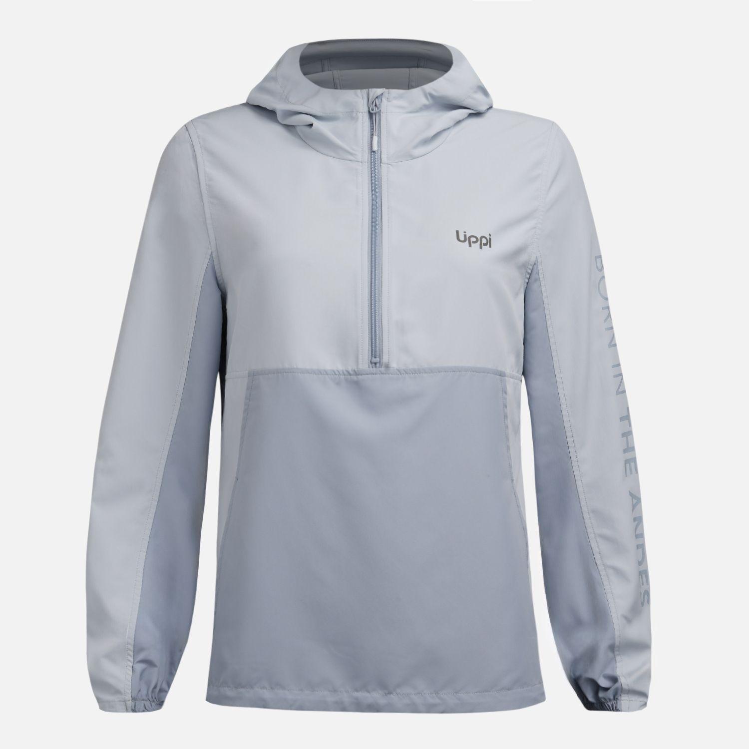 Chaqueta Mujer Nightfall Windbreaker 1/4 Zip Hoody Jacket Celeste V26-8