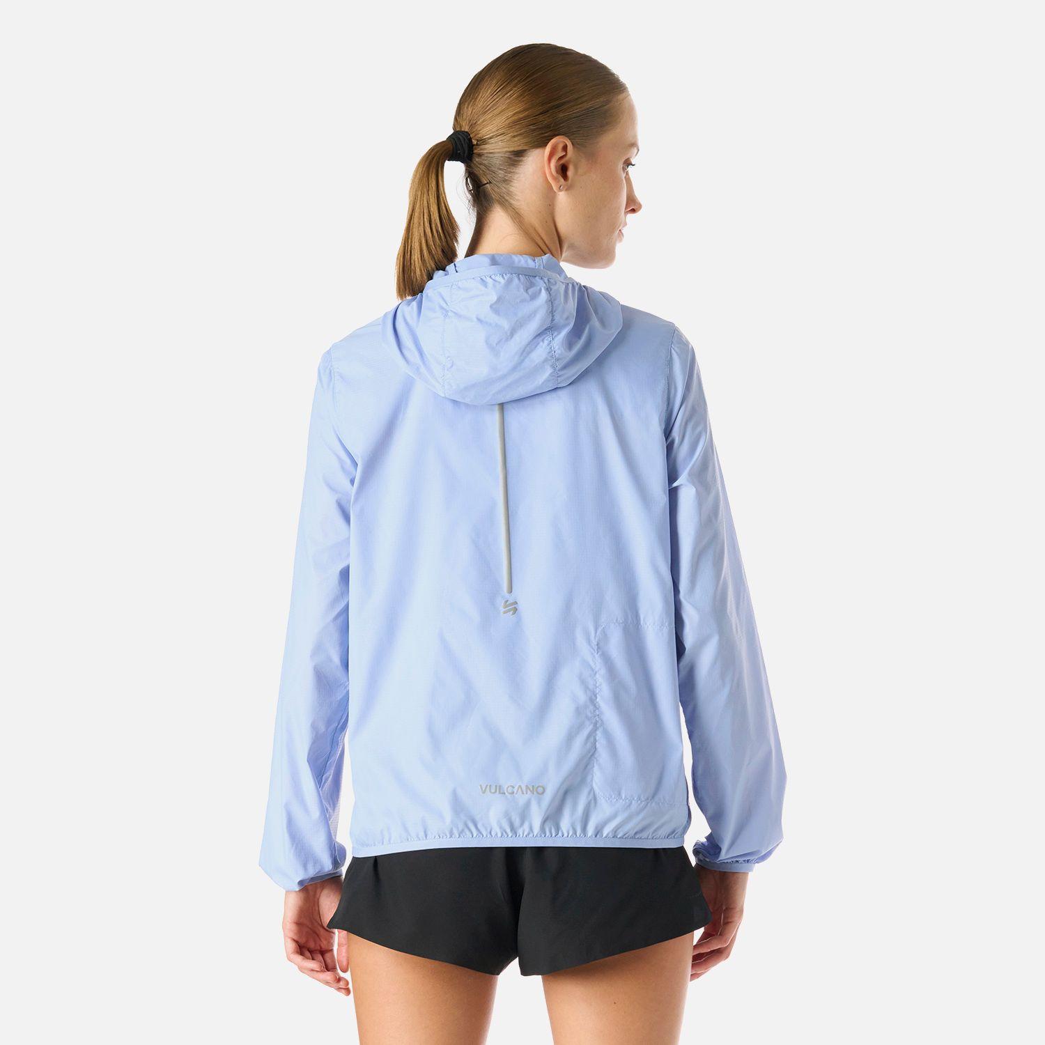 Chaqueta Mujer Built To Move Windbreaker Celeste Vulcano-3