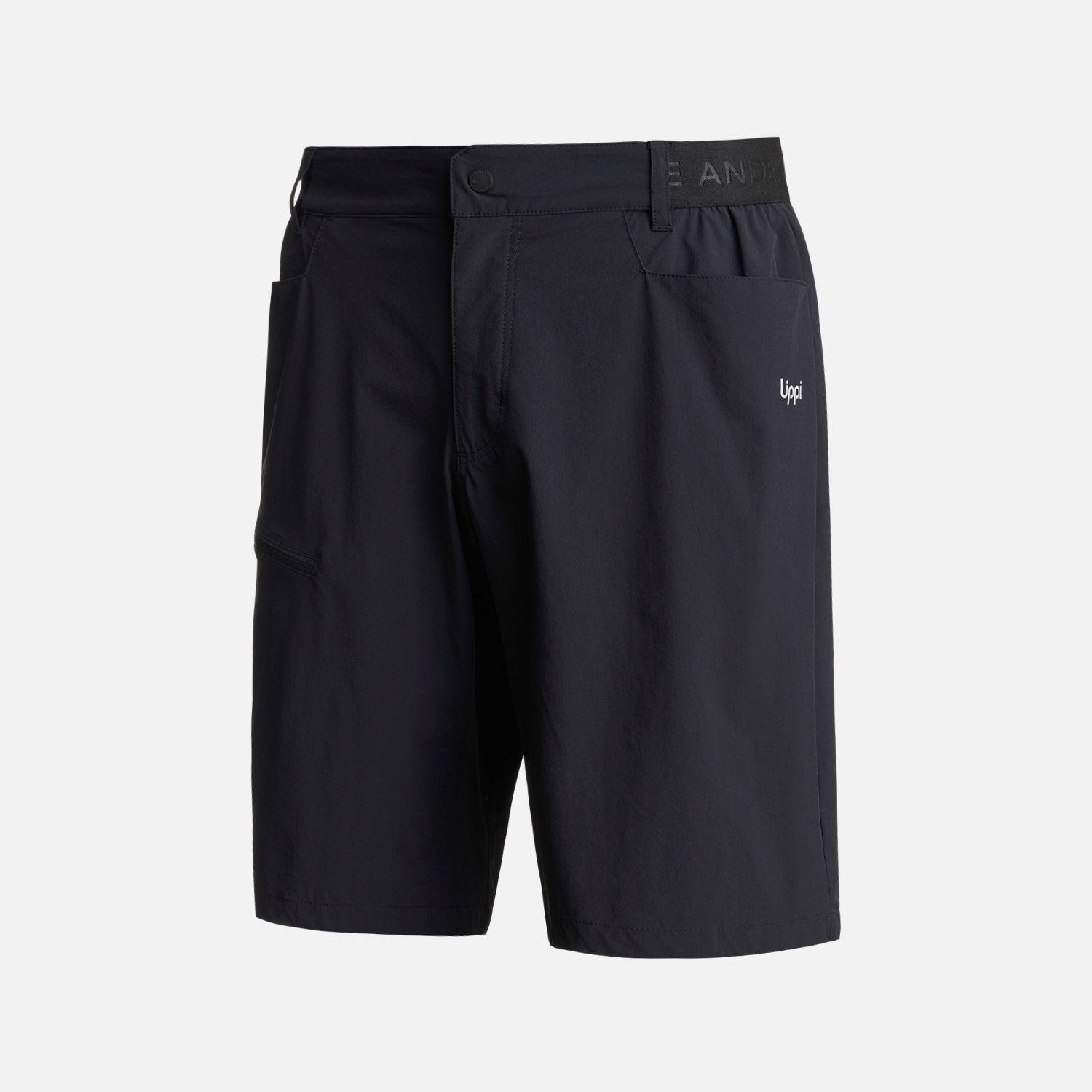Short Hombre PureTrek Q-Dry Shorts Negro Lippi-0