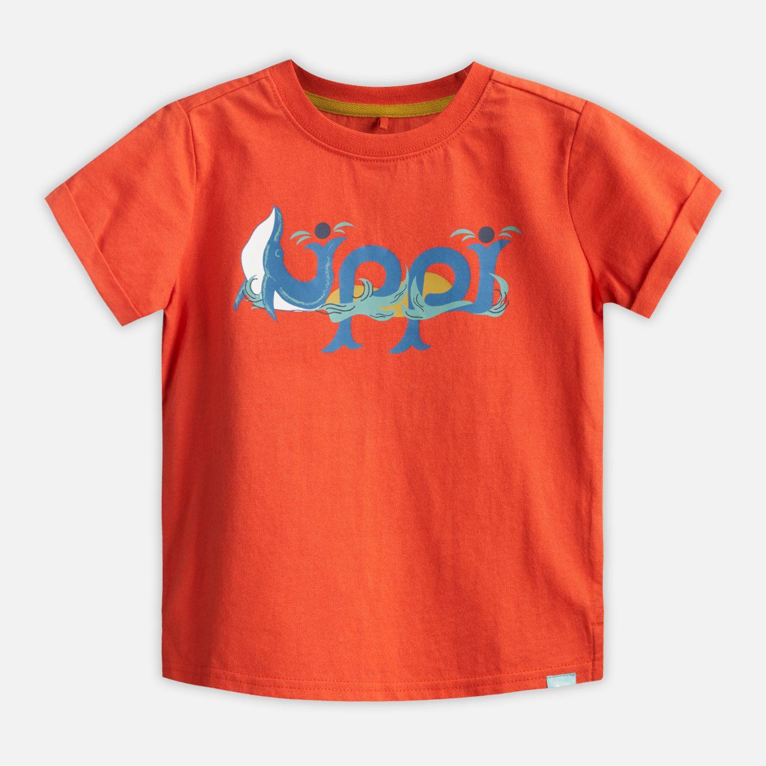 Polera Baby Boy Logo Lippi T-Shirt Naranjo Oscuro Lippi-0