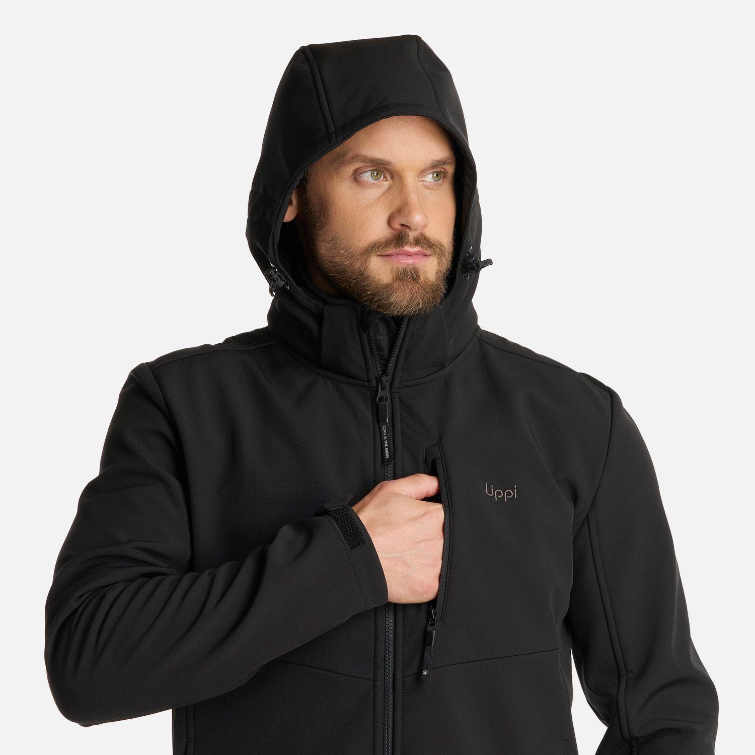 Chaqueta Hombre Macaya Softshell Hoody Negro Lippi I25-4