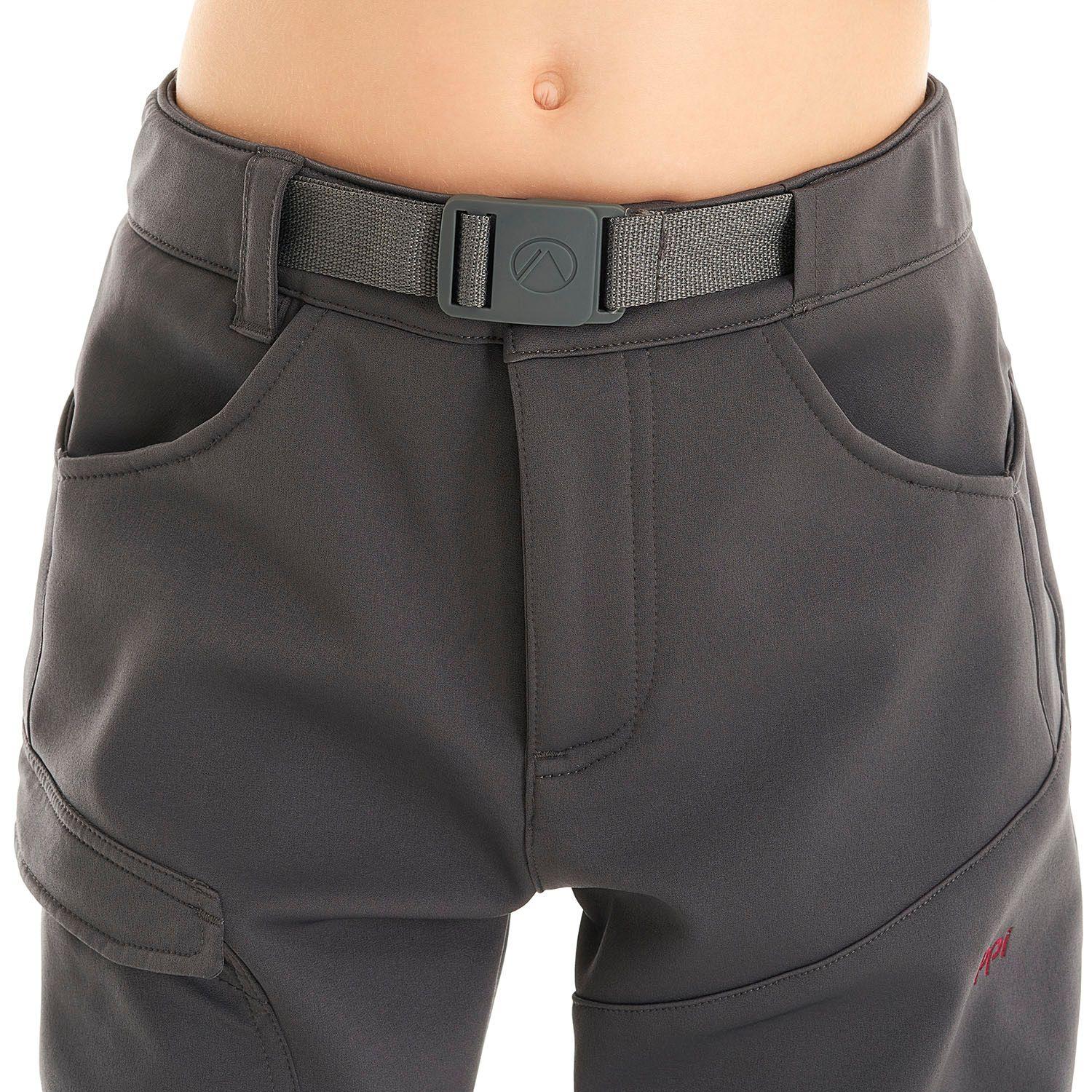 Pantalon Niña Kimball Softshell Pants Gris Oscuro Lippi I21-5