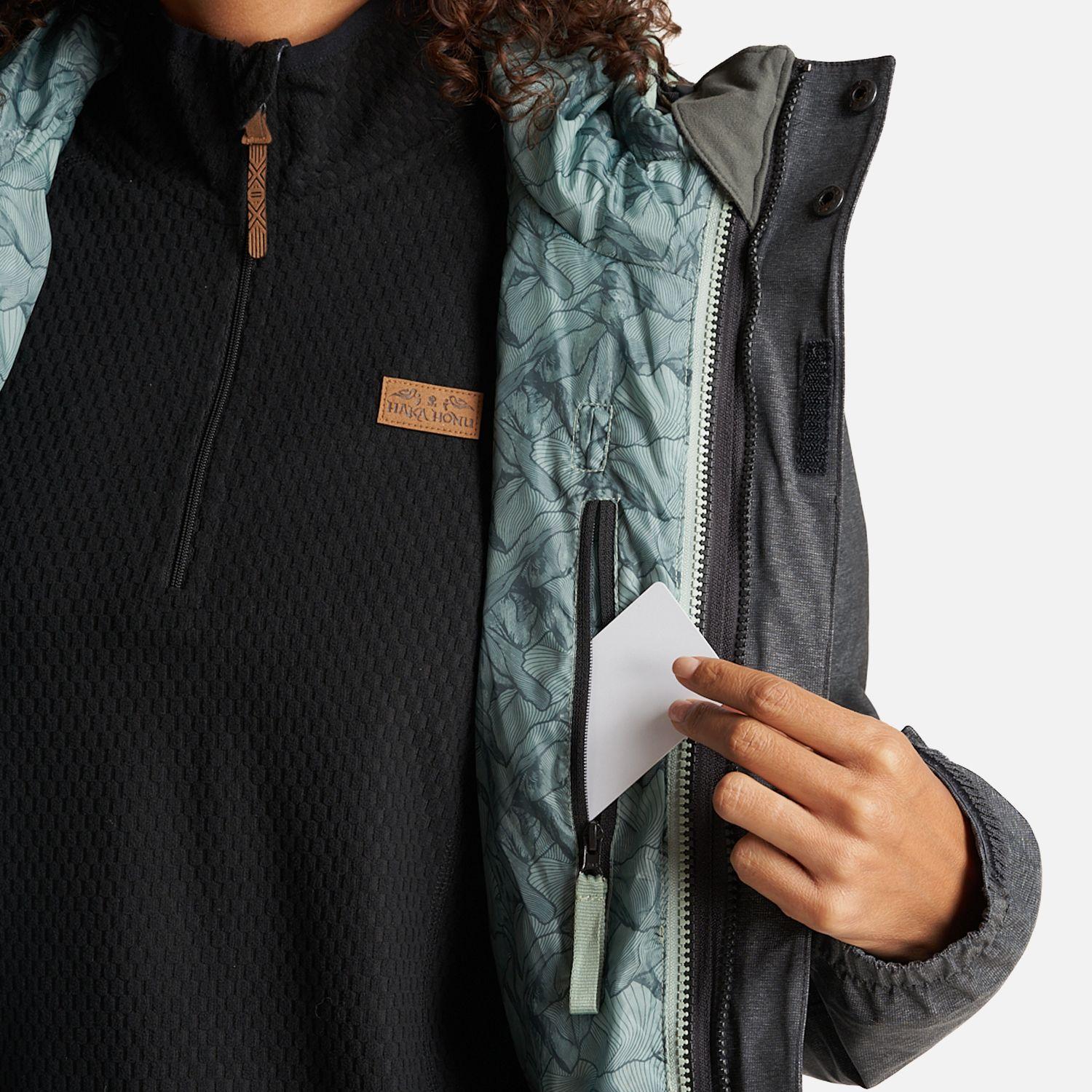 Chaqueta Mujer Perro Guapo Negro/Jade Haka Honu-7
