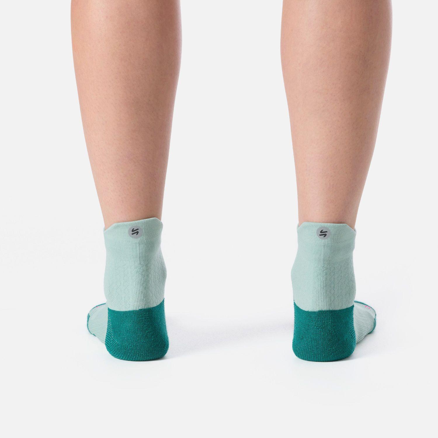 Calcetines Mujer Stride Running Short Socks Jade Vulcano-2
