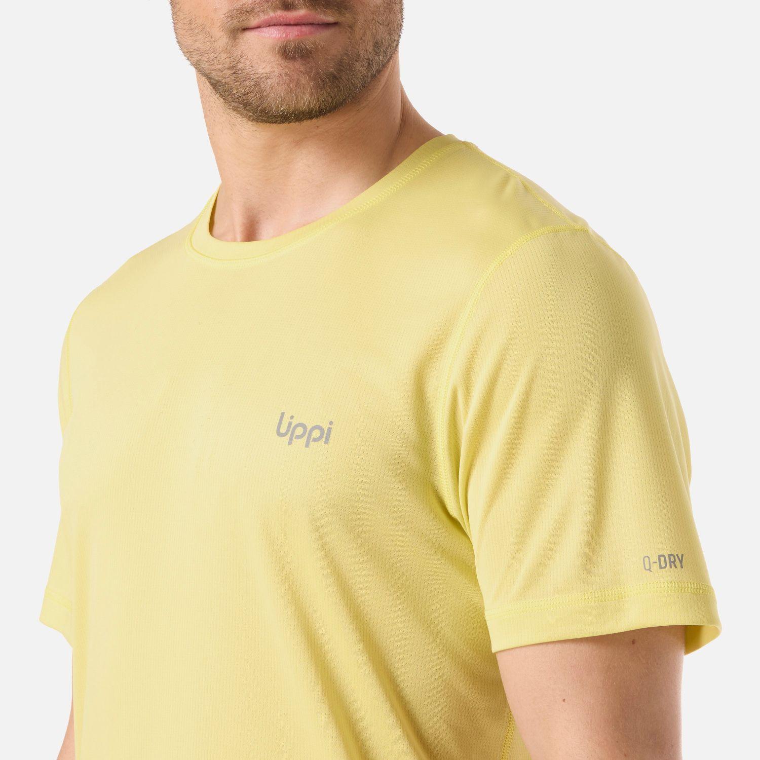 Polera Hombre Core Q-Dry T-Shirt Amarillo Lippi V26-3