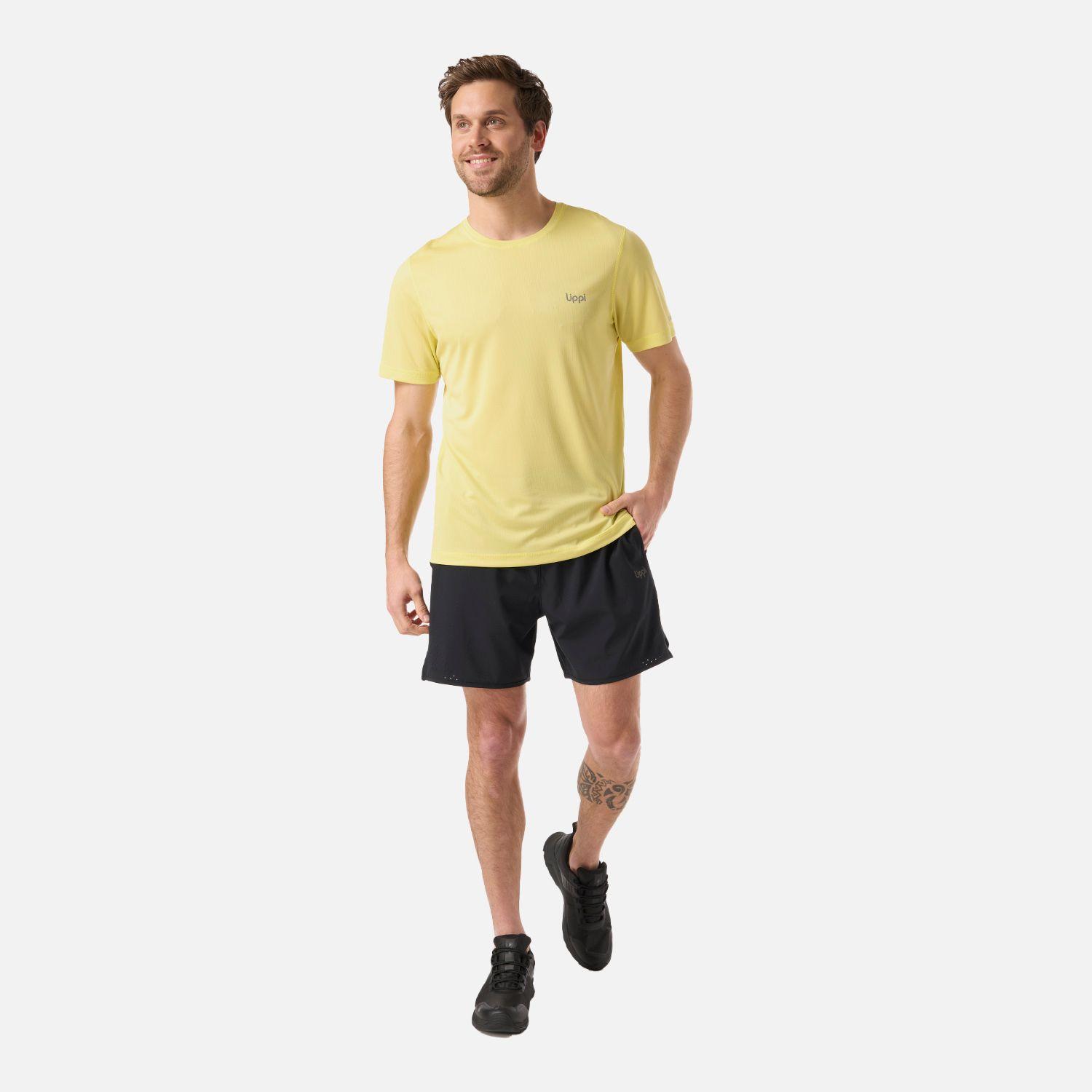 Polera Hombre Core Q-Dry T-Shirt Amarillo Lippi V26-4