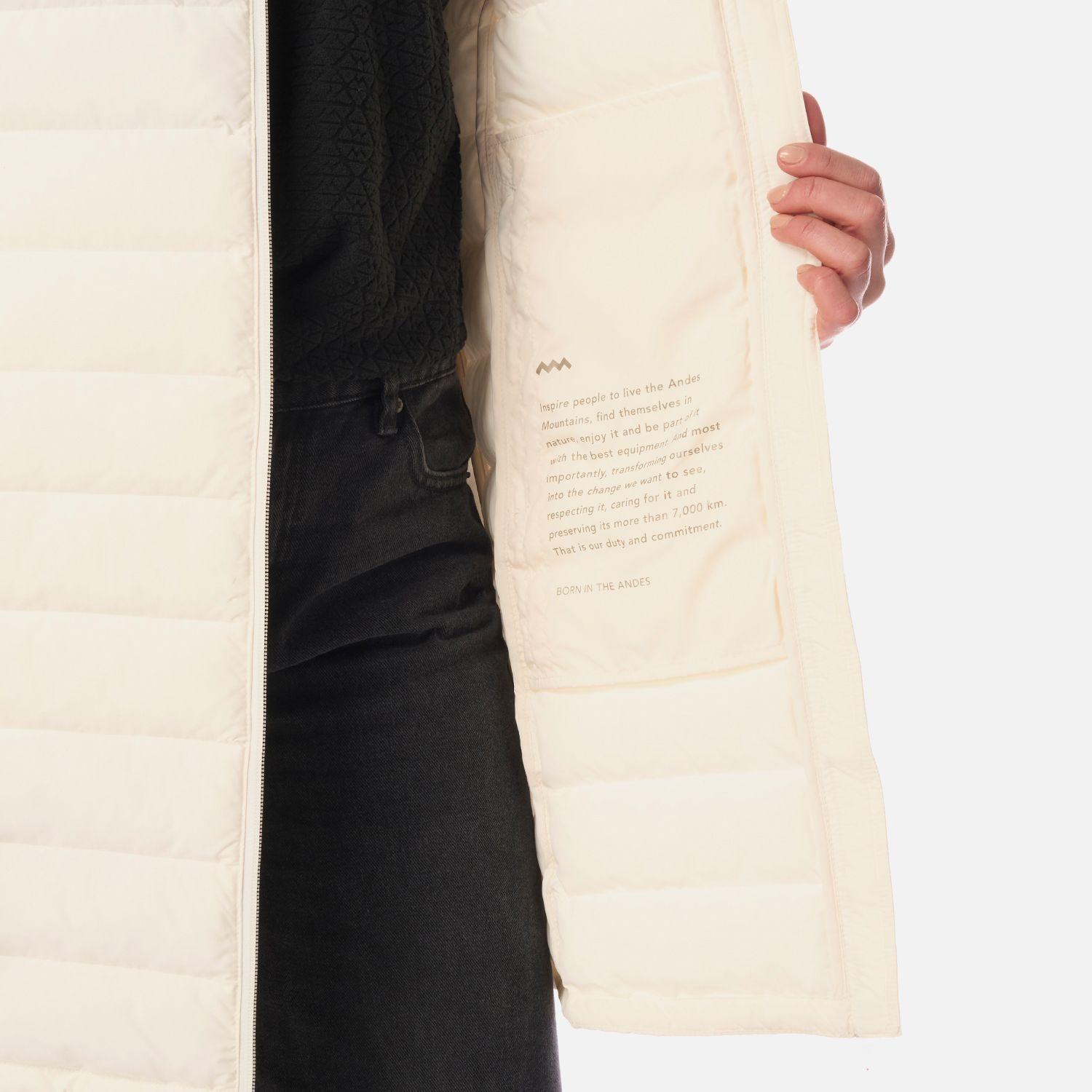 Chaqueta Mujer Snowmass Long Steam-pro Hoody Jacket Crema Lippi I26-5