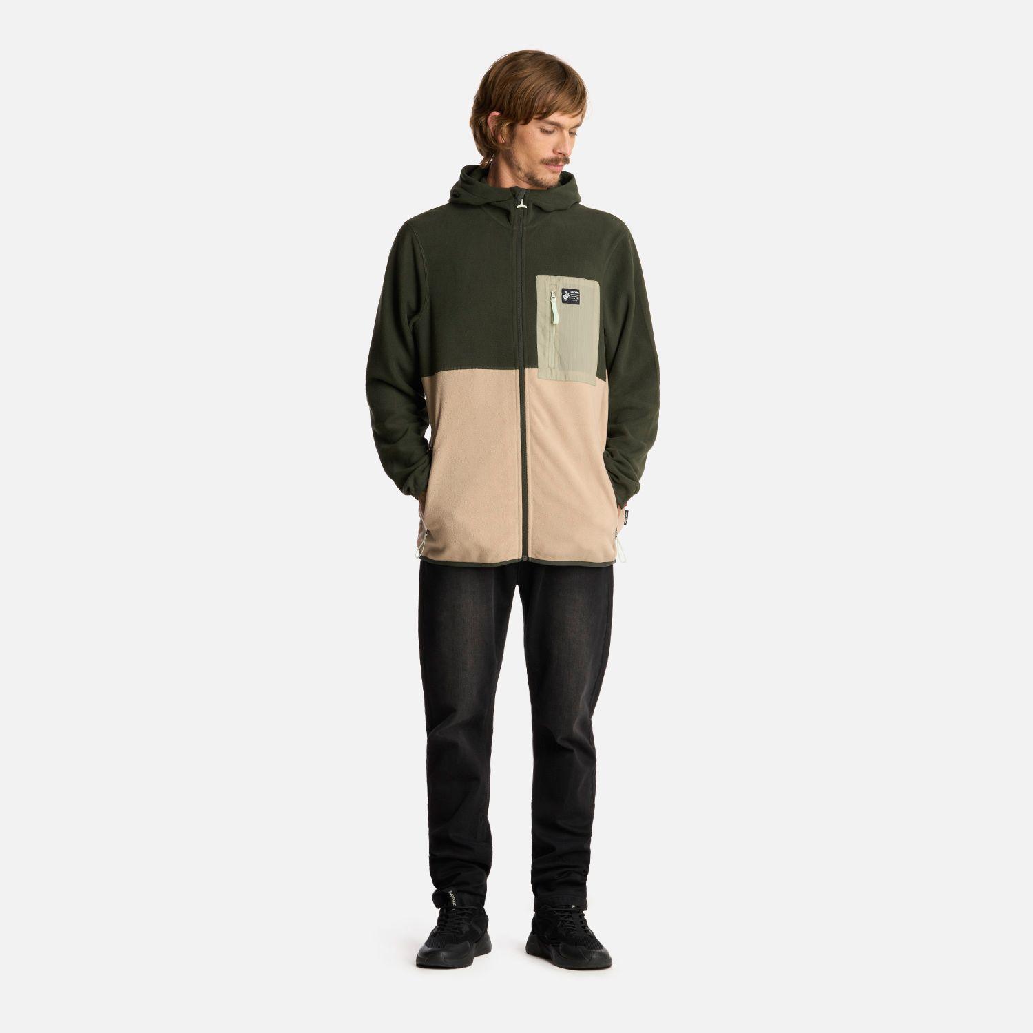Polerón Hombre Leñero Verde Militar Haka Honu I25-5