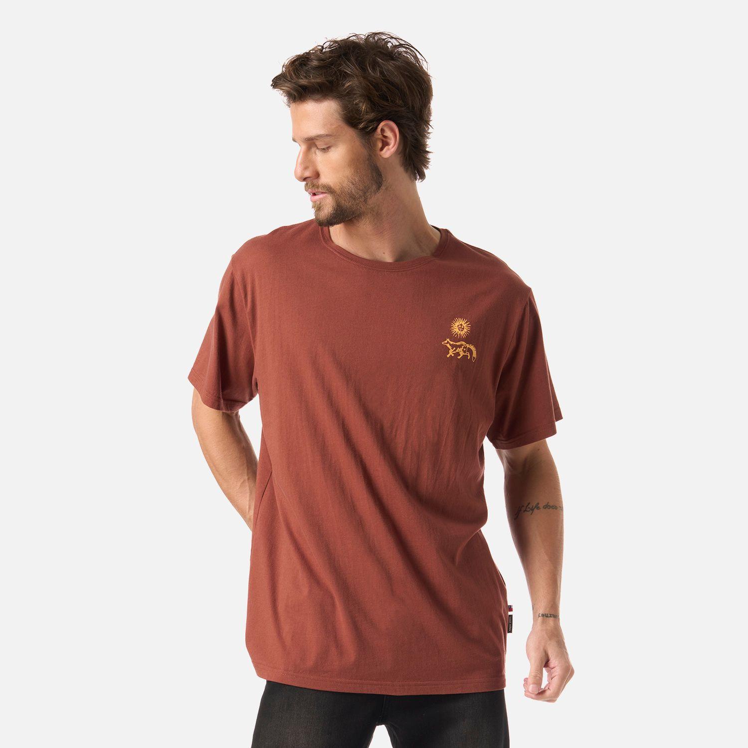 Polera Hombre Mosaicos Cafe Haka Honu V26-0