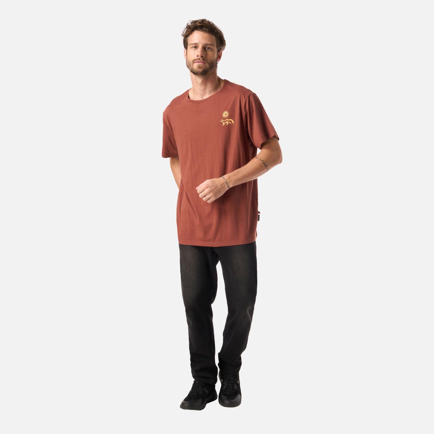 Polera Hombre Mosaicos Cafe Haka Honu V26-5