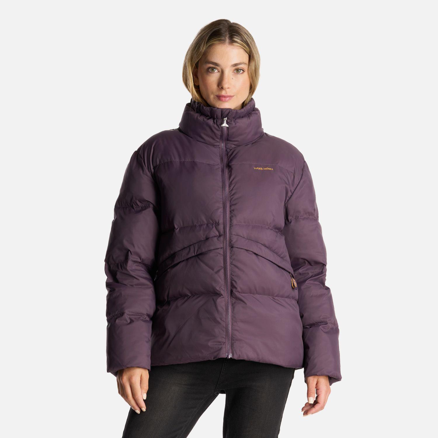 Chaqueta Mujer Queñoa Morado Oscuro Haka Honu-1