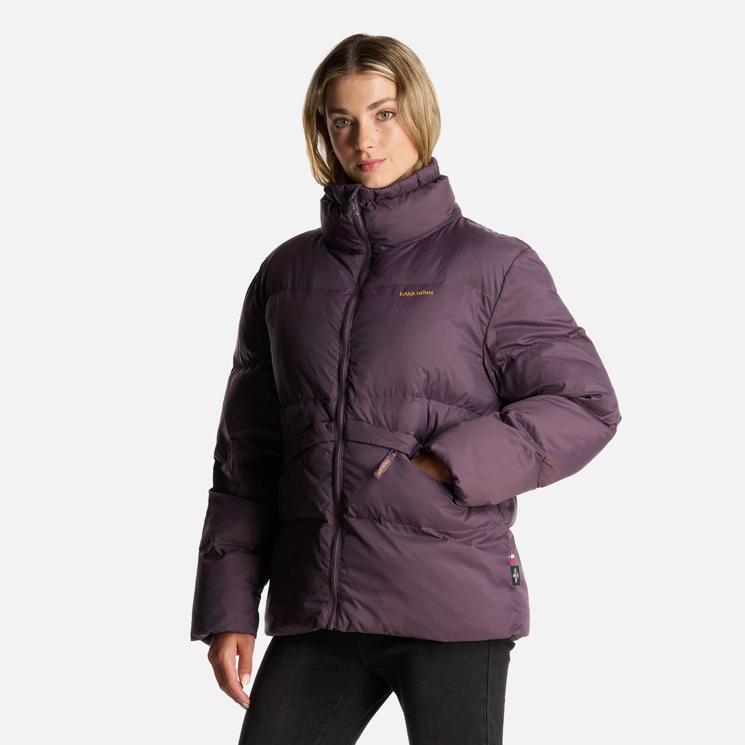 Chaqueta Mujer Queñoa Morado Oscuro Haka Honu-2