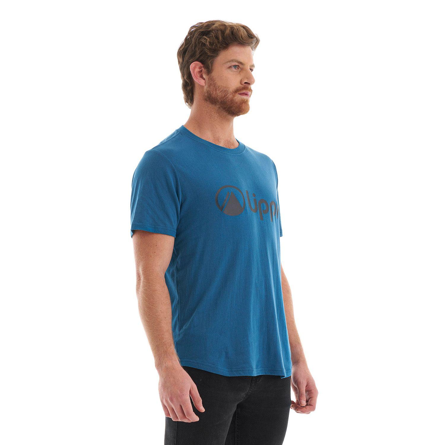 Polera Hombre Logo Lippi UV-Stop T-Shirt Azul Lippi V22-2