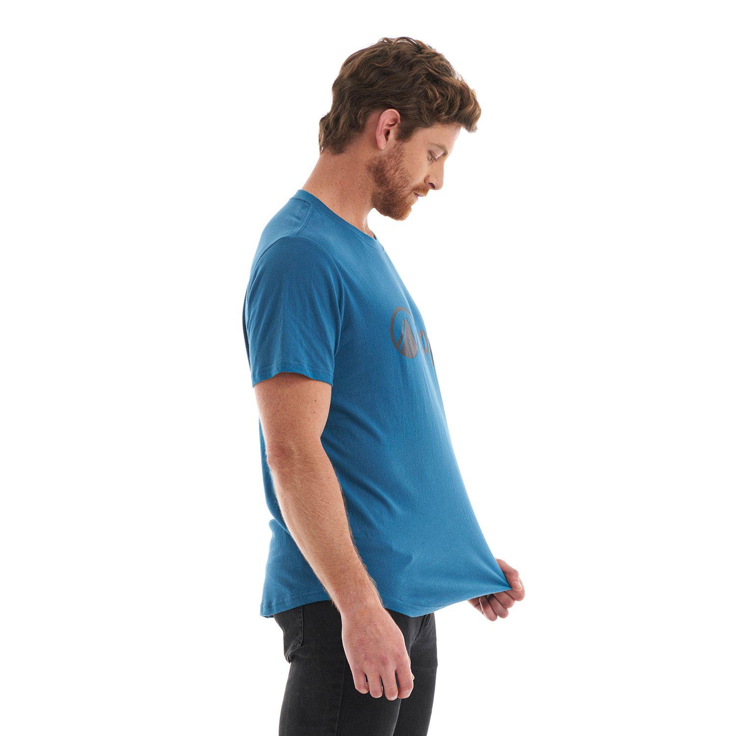 Polera Hombre Logo Lippi UV-Stop T-Shirt Azul Lippi V22-3