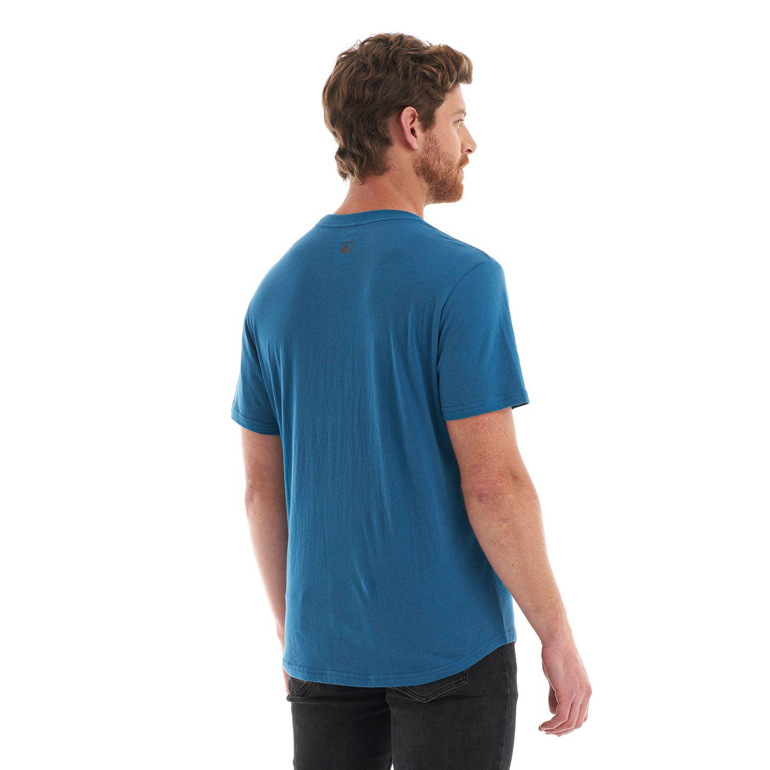 Polera Hombre Logo Lippi UV-Stop T-Shirt Azul Lippi V22-4