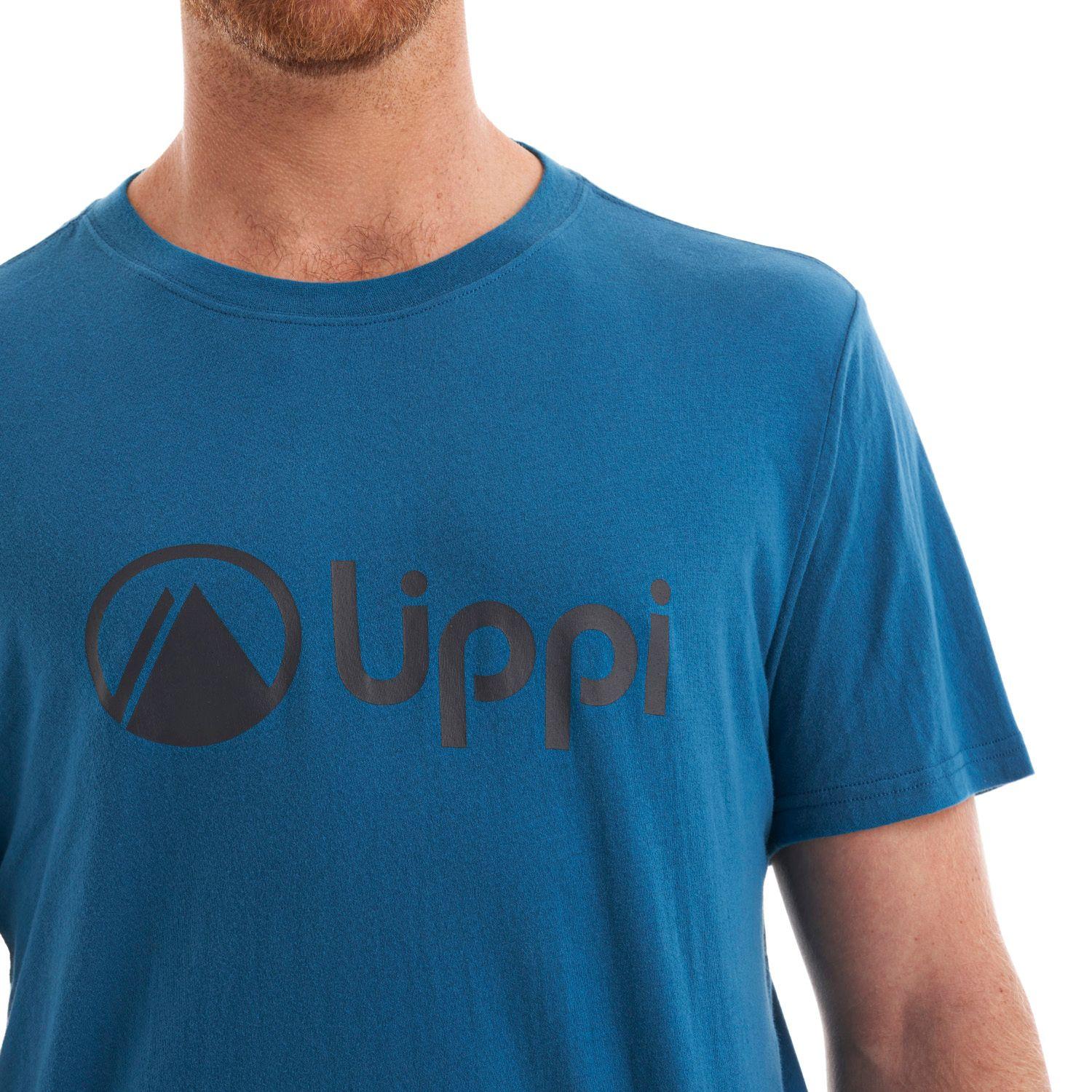 Polera Hombre Logo Lippi UV-Stop T-Shirt Azul Lippi V22-6